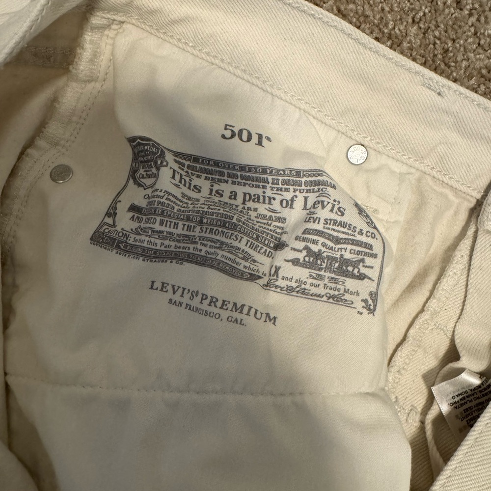 Levi's 501 Ecru-White - image 3